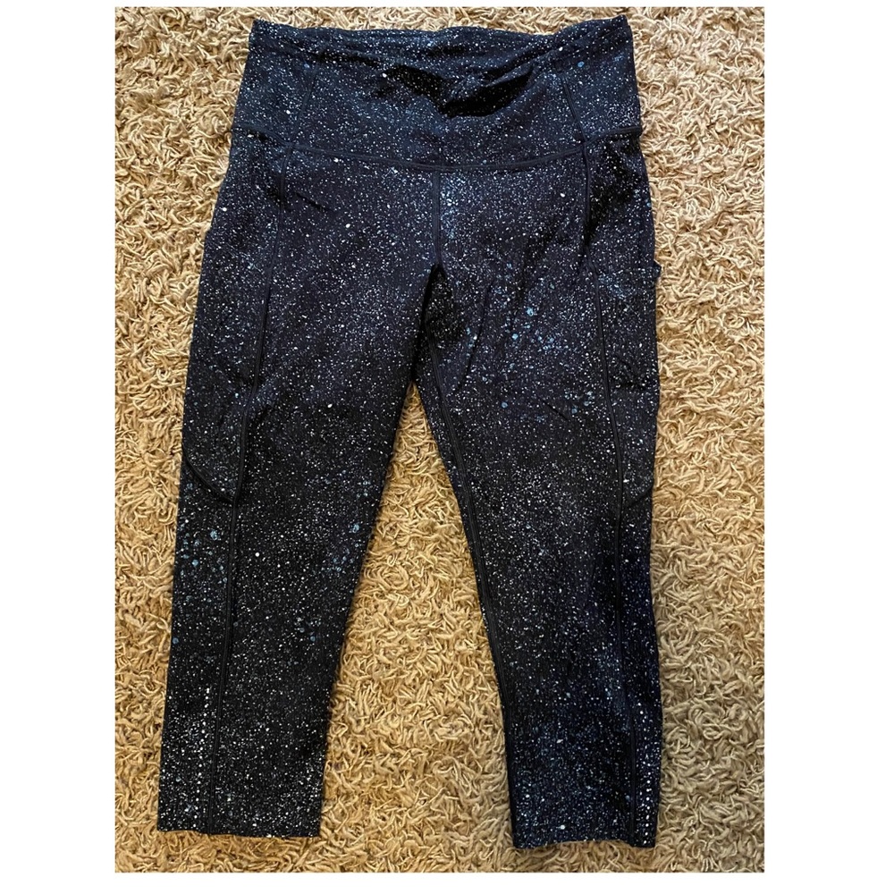 Lululemon Fast & Free Crop (Hi-Rise) Crystalline